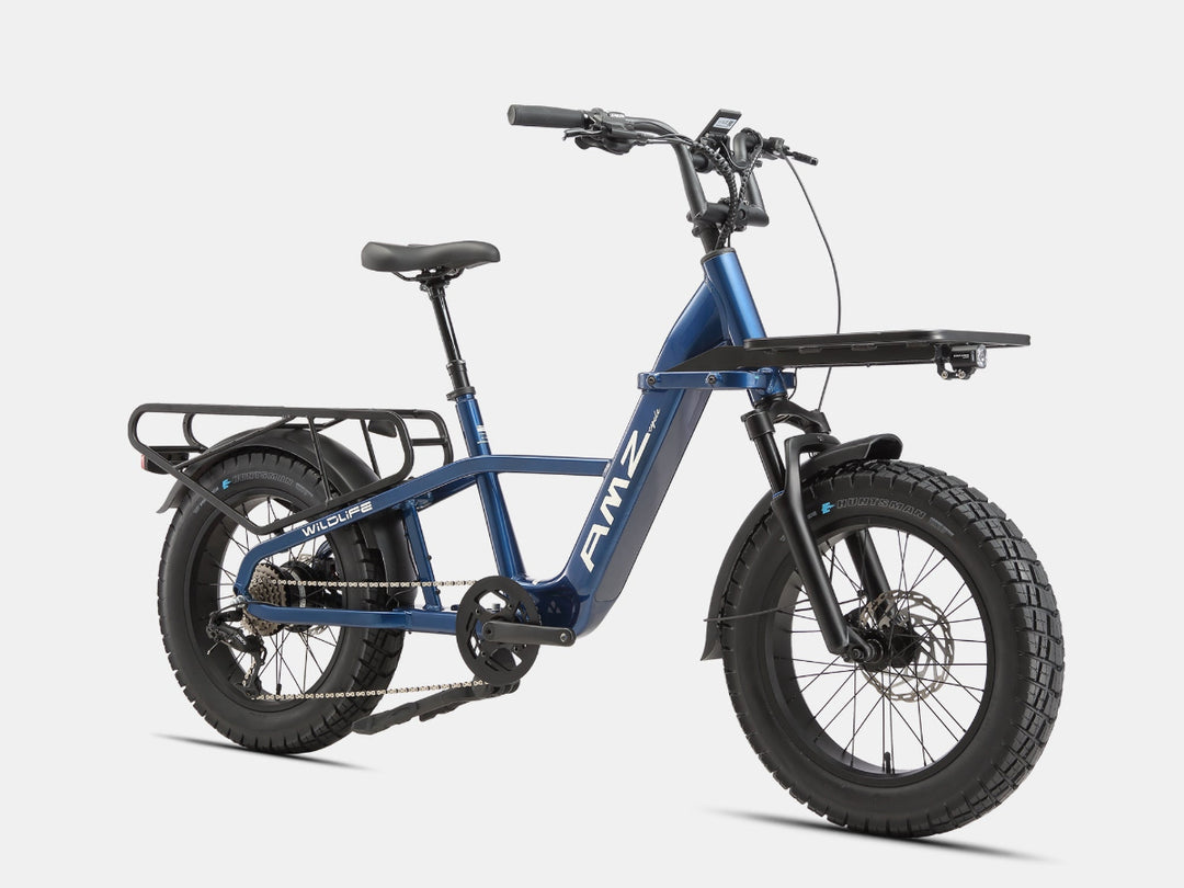 AMZcycle Wildlife Electric Cargo Bike 48V 20Ah Battery 750W Motor – Dual Suspension, Rouge Nebula Universal Size